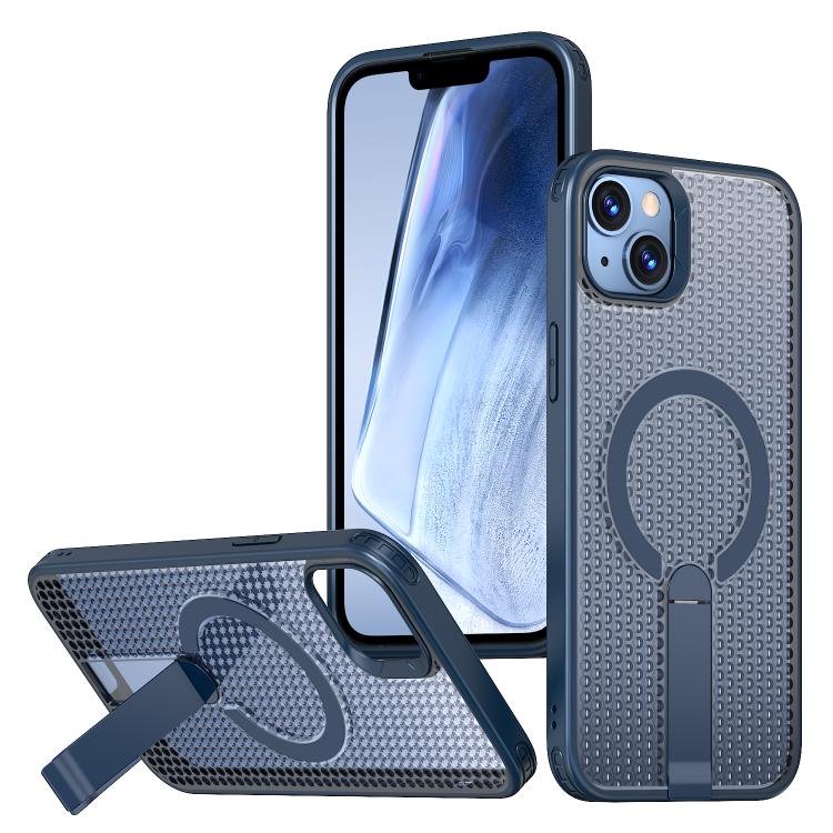 kalebol Honeycomb Cooling MagSafe Holder Phone Case, For iPhone 14, For iPhone 14 Pro, For iPhone 14 Pro Max, For iPhone 13 Pro Max, For iPhone 13