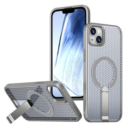 kalebol Honeycomb Cooling MagSafe Holder Phone Case, For iPhone 14, For iPhone 14 Pro, For iPhone 14 Pro Max, For iPhone 13 Pro Max, For iPhone 13