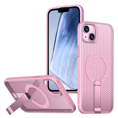 kalebol Honeycomb Cooling MagSafe Holder Phone Case, For iPhone 14, For iPhone 14 Pro, For iPhone 14 Pro Max, For iPhone 13 Pro Max, For iPhone 13