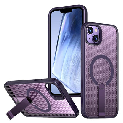 kalebol Honeycomb Cooling MagSafe Holder Phone Case, For iPhone 14, For iPhone 14 Pro, For iPhone 14 Pro Max, For iPhone 13 Pro Max, For iPhone 13