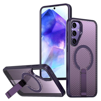 kalebol Honeycomb Cooling MagSafe Holder Phone Case, For Samsung Galaxy A57 5G, For Samsung Galaxy A37 5G, For Samsung Galaxy A06 5G, For Samsung Galaxy A56 5G, For Samsung Galaxy A26 5G, For Samsung Galaxy A36 5G, For Samsung Galaxy A16 5G            ...