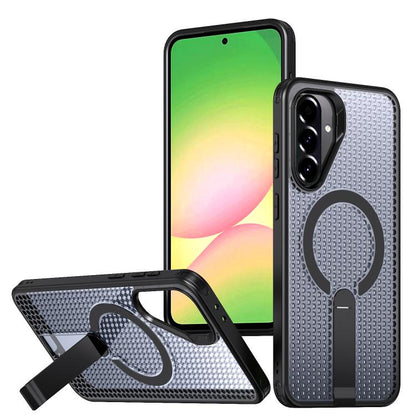 kalebol Honeycomb Cooling MagSafe Holder Phone Case, For Galaxy A57 5G, For Galaxy A37 5G, For Galaxy A27 5G, For Galaxy A17 4G / 5G, For Galaxy A07 4G / 5G, For Galaxy A06 5G, For Galaxy A56 5G, For Galaxy A26 5G, For Galaxy A36 5G, For Galaxy A16 5G ...