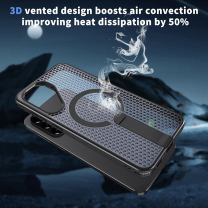 kalebol Honeycomb Cooling MagSafe Holder Phone Case, For Galaxy A57 5G, For Galaxy A37 5G, For Galaxy A27 5G, For Galaxy A17 4G / 5G, For Galaxy A07 4G / 5G, For Galaxy A06 5G, For Galaxy A56 5G, For Galaxy A26 5G, For Galaxy A36 5G, For Galaxy A16 5G ...