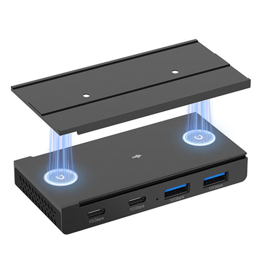 HST-2A2C 4 in 1 USB 3.2 10Gbps Detachable Magnetic Docking Station