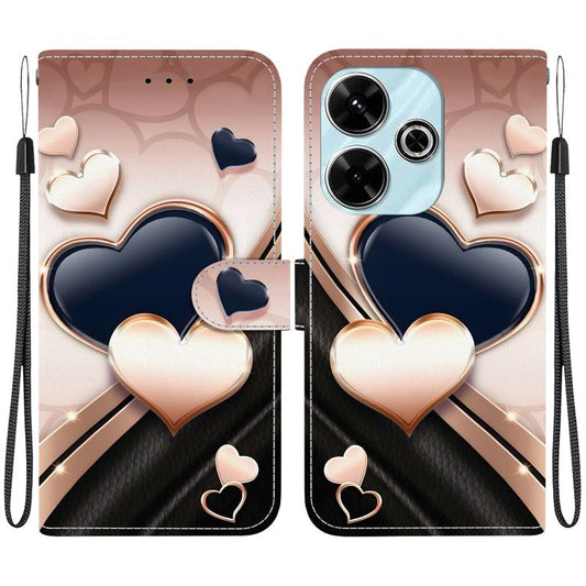 Crystal Texture Colored Drawing Leather Phone Case, For Redmi 13 4G / Poco M6 4G, For Redmi Turbo 3 / Xiaomi Poco F6, For Redmi K70 / K70 Pro / Xiaomi Poco F6 Pro, For Redmi Note 13 Pro / Xiaomi Poco M6 Pro 4G, For Redmi A3                             ...