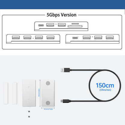 HST-4A-U3 4 in 1 USB 3.0 Detachable Magnetic Docking Station