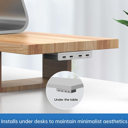 HST-4C 4 in 1 USB 3.2 10Gbps Detachable Magnetic Docking Station