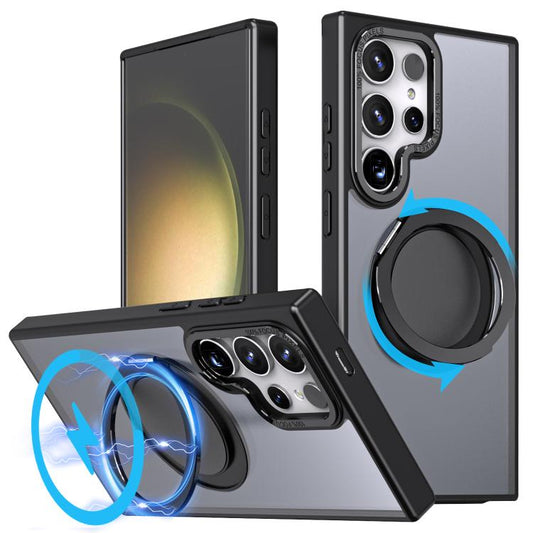 Kalebol 360-degree Rotating MagSafe Magnetic Holder Phone Case, For Samsung Galaxy S24 Ultra 5G, For Samsung Galaxy S24+ 5G, For Samsung Galaxy S24 5G, For Samsung Galaxy S23 FE 5G, For Samsung Galaxy S23 Ultra 5G, For Samsung Galaxy S23+ 5G�����������...
