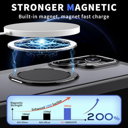 Kalebol 360-degree Rotating MagSafe Magnetic Holder Phone Case, For Samsung Galaxy S24 Ultra 5G, For Samsung Galaxy S24+ 5G, For Samsung Galaxy S24 5G, For Samsung Galaxy S23 FE 5G, For Samsung Galaxy S23 Ultra 5G, For Samsung Galaxy S23+ 5G           ...