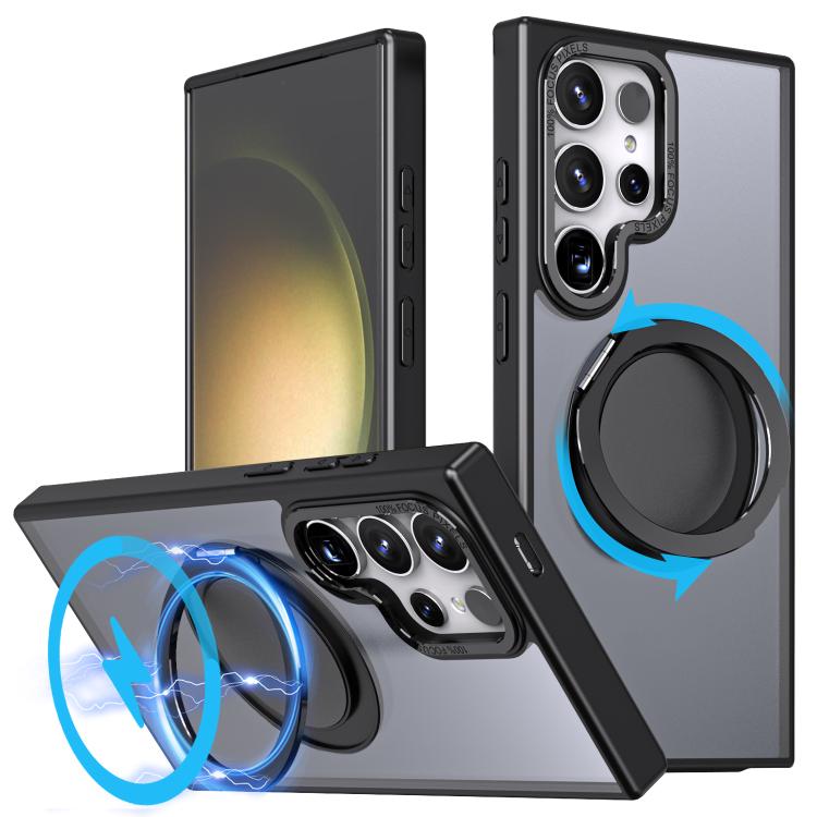 Kalebol 360-degree Rotating MagSafe Magnetic Holder Phone Case, For Samsung Galaxy S24 Ultra 5G, For Samsung Galaxy S24+ 5G, For Samsung Galaxy S24 5G, For Samsung Galaxy S23 FE 5G, For Samsung Galaxy S23 Ultra 5G, For Samsung Galaxy S23+ 5G           ...