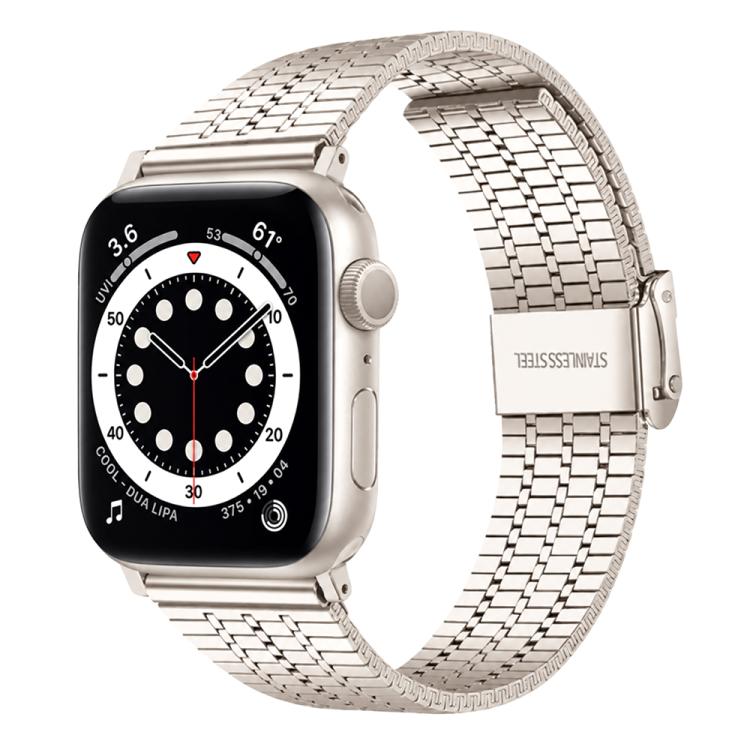 xDfind Seven Beads Buckle Stainless Steel Watch Band, For Apple Watch 42 / 44 / 45 / 46 / 49mm, For Apple Watch 38 / 40 / 41 / S12 42mm