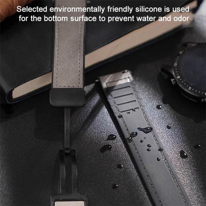 xDfind Crazy Horse Pattern Silicone Skin Magnetic Buckle Watch Band, 18mm, 20mm, 22mm