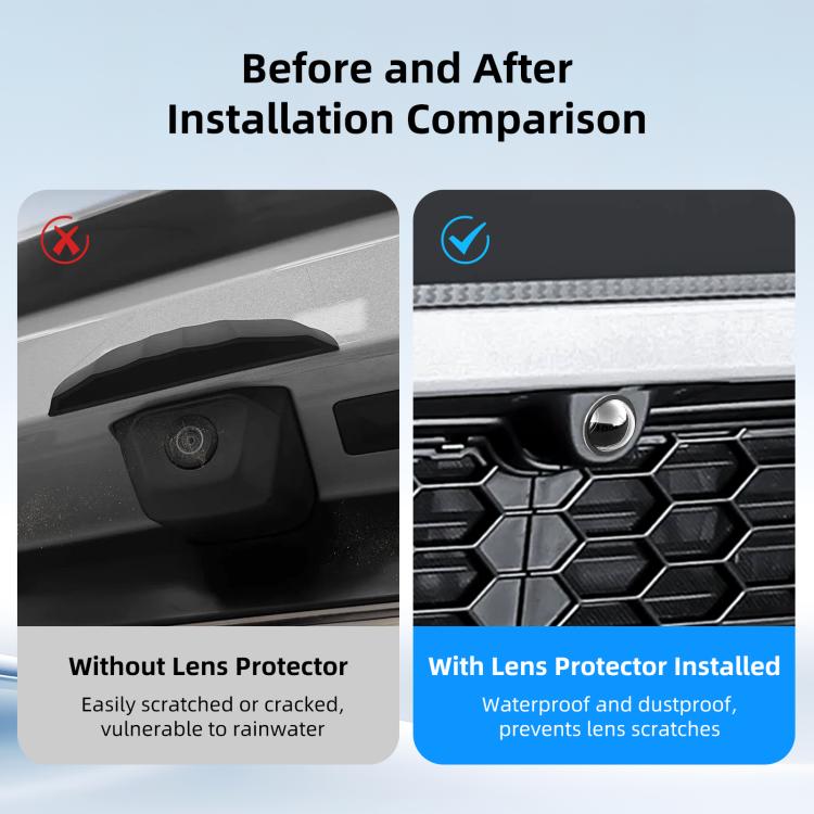 Kits de protection en PC pour objectifs pour Tesla Cybertruck 2025 / Model Y Juniper 2025 / Model S 2025 / Model 3 2025