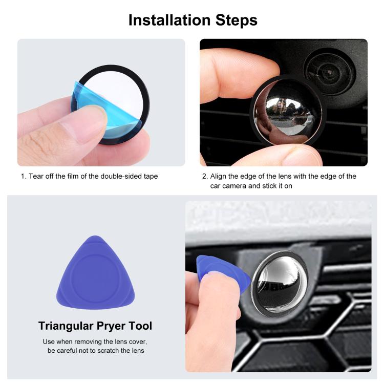 Kits de protection en PC pour objectifs pour Tesla Cybertruck 2025 / Model Y Juniper 2025 / Model S 2025 / Model 3 2025