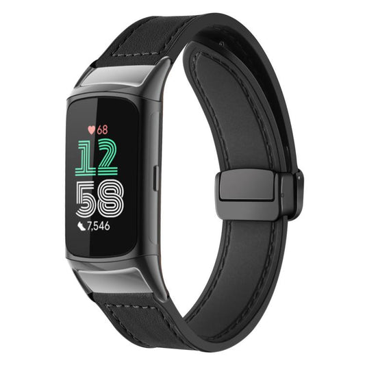 xDfind Verrücktes Pferde-Muster Silikonarmband mit Magnetschnalle, für Fitbit Charge 5 / Charge 6