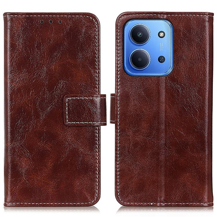 Retro Crazy Horse Texture Leather Phone Case, For Redmi A7 Pro 171mm/Poco C85x 5G, For Redmi Turbo 5 Max / Poco X8 Pro Max, For Redmi Turbo 5 5G / Poco X8 Pro 5G, For Redmi Note 15 Pro+ 5G Global 163.3mm, For Redmi Note 15 5G Global 164mm              ...