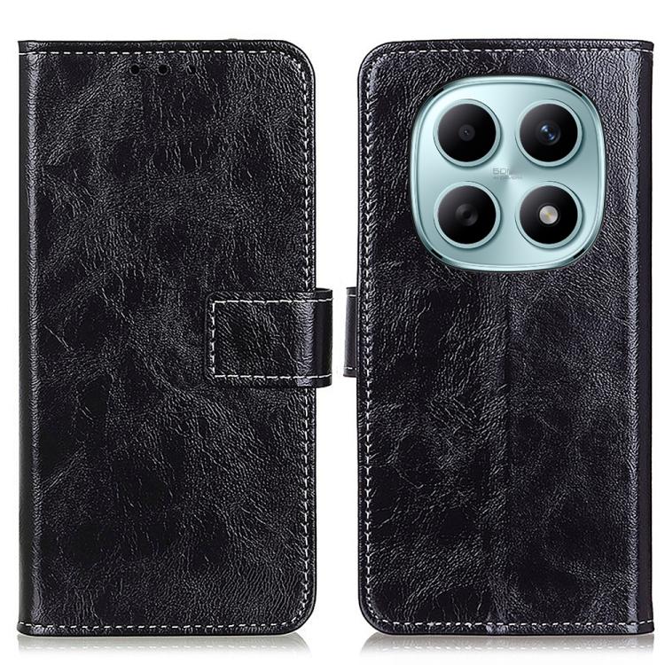 Retro Crazy Horse Texture Leather Phone Case, For Redmi A7 Pro 171mm/Poco C85x 5G, For Redmi Turbo 5 Max / Poco X8 Pro Max, For Redmi Turbo 5 5G / Poco X8 Pro 5G, For Redmi Note 15 Pro+ 5G Global 163.3mm, For Redmi Note 15 5G Global 164mm              ...