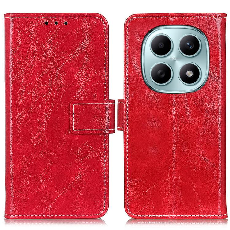 Retro Crazy Horse Texture Leather Phone Case, For Redmi A7 Pro 171mm/Poco C85x 5G, For Redmi Turbo 5 Max / Poco X8 Pro Max, For Redmi Turbo 5 5G / Poco X8 Pro 5G, For Redmi Note 15 Pro+ 5G Global 163.3mm, For Redmi Note 15 5G Global 164mm              ...