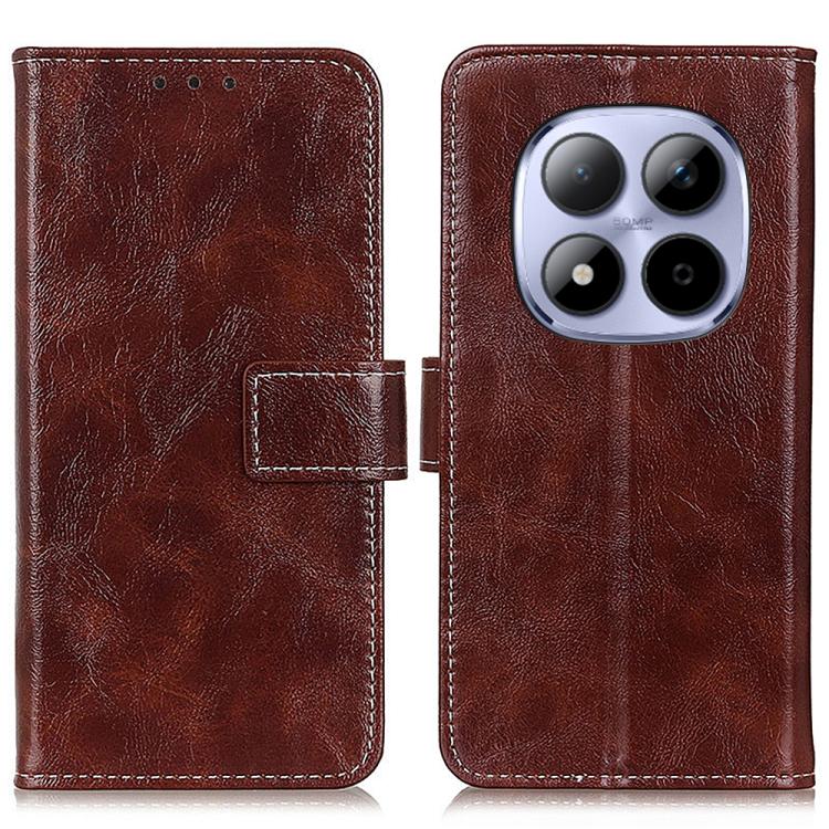 Retro Crazy Horse Texture Leather Phone Case, For Redmi A7 Pro 171mm/Poco C85x 5G, For Redmi Turbo 5 Max / Poco X8 Pro Max, For Redmi Turbo 5 5G / Poco X8 Pro 5G, For Redmi Note 15 Pro+ 5G Global 163.3mm, For Redmi Note 15 5G Global 164mm              ...