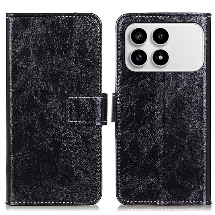 Retro Crazy Horse Texture Leather Phone Case, For Redmi A7 Pro 171mm/Poco C85x 5G, For Redmi Turbo 5 Max / Poco X8 Pro Max, For Redmi Turbo 5 5G / Poco X8 Pro 5G, For Redmi Note 15 Pro+ 5G Global 163.3mm, For Redmi Note 15 5G Global 164mm              ...