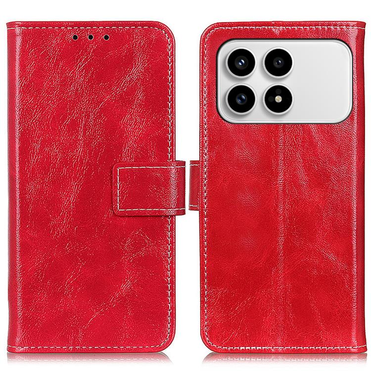 Retro Crazy Horse Texture Leather Phone Case, For Redmi A7 Pro 171mm/Poco C85x 5G, For Redmi Turbo 5 Max / Poco X8 Pro Max, For Redmi Turbo 5 5G / Poco X8 Pro 5G, For Redmi Note 15 Pro+ 5G Global 163.3mm, For Redmi Note 15 5G Global 164mm              ...