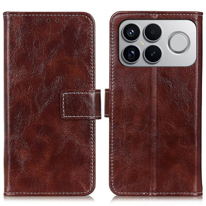 Retro Crazy Horse Texture Leather Phone Case, For Redmi A7 Pro 171mm/Poco C85x 5G, For Redmi Turbo 5 Max / Poco X8 Pro Max, For Redmi Turbo 5 5G / Poco X8 Pro 5G, For Redmi Note 15 Pro+ 5G Global 163.3mm, For Redmi Note 15 5G Global 164mm              ...