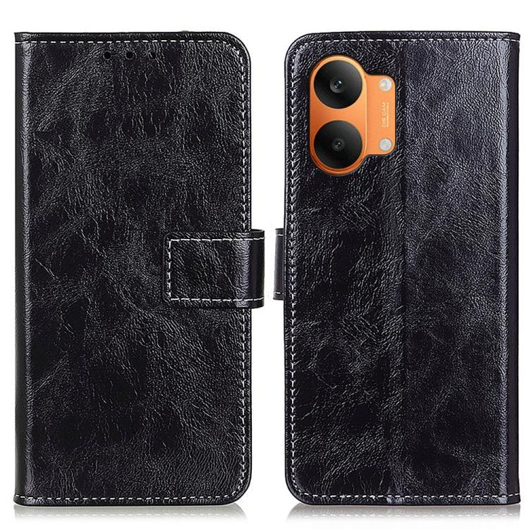 Retro Crazy Horse Texture Leather Phone Case, For Redmi A7 Pro 171mm/Poco C85x 5G, For Redmi Turbo 5 Max / Poco X8 Pro Max, For Redmi Turbo 5 5G / Poco X8 Pro 5G, For Redmi Note 15 Pro+ 5G Global 163.3mm, For Redmi Note 15 5G Global 164mm              ...