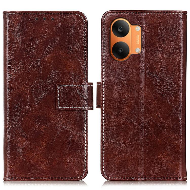 Retro Crazy Horse Texture Leather Phone Case, For Redmi A7 Pro 171mm/Poco C85x 5G, For Redmi Turbo 5 Max / Poco X8 Pro Max, For Redmi Turbo 5 5G / Poco X8 Pro 5G, For Redmi Note 15 Pro+ 5G Global 163.3mm, For Redmi Note 15 5G Global 164mm              ...