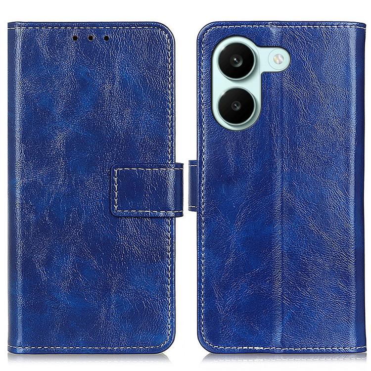 Retro Crazy Horse Texture Leather Phone Case, For Redmi A7 Pro 171mm/Poco C85x 5G, For Redmi Turbo 5 Max / Poco X8 Pro Max, For Redmi Turbo 5 5G / Poco X8 Pro 5G, For Redmi Note 15 Pro+ 5G Global 163.3mm, For Redmi Note 15 5G Global 164mm              ...