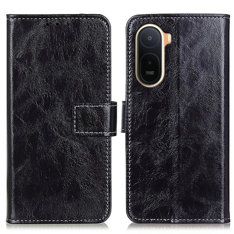 Retro Crazy Horse Texture Leather Phone Case, For Redmi A7 Pro 171mm/Poco C85x 5G, For Redmi Turbo 5 Max / Poco X8 Pro Max, For Redmi Turbo 5 5G / Poco X8 Pro 5G, For Redmi Note 15 Pro+ 5G Global 163.3mm, For Redmi Note 15 5G Global 164mm              ...