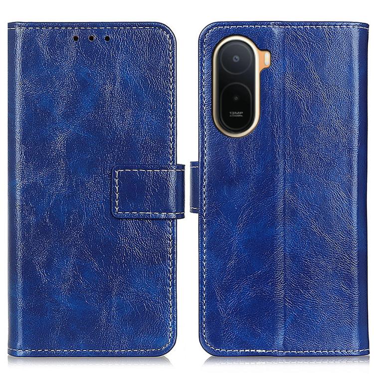 Retro Crazy Horse Texture Leather Phone Case, For Redmi A7 Pro 171mm/Poco C85x 5G, For Redmi Turbo 5 Max / Poco X8 Pro Max, For Redmi Turbo 5 5G / Poco X8 Pro 5G, For Redmi Note 15 Pro+ 5G Global 163.3mm, For Redmi Note 15 5G Global 164mm              ...