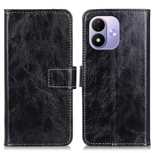 Retro Crazy Horse Texture Leather Phone Case, For Redmi Note 17 5G/4G Global 169.7mm, For Redmi K100 Pro Max/Poco F9 Ultra 5G, For Redmi K100 Pro 5G/Poco F9 Pro 5G, For Redmi 17 5G / 4G Global 170mm, For Redmi A7 Pro 171mm/Poco C85x 5G                 ...