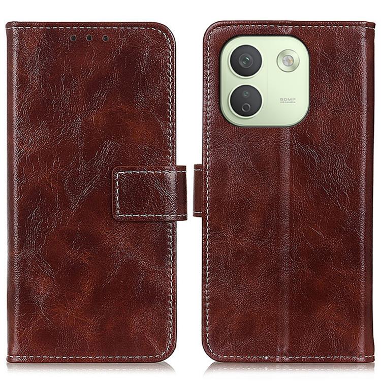 Retro Crazy Horse Texture Leather Phone Case, For Redmi Note 17 5G/4G Global 169.7mm, For Redmi Note 17 Pro+ 5G Global 163.4mm, For Redmi Note 17 Pro 5G Global 163.5mm, For Redmi K100 Pro Max/Poco F9 Ultra 5G, For Redmi K100 Pro 5G/Poco F9 Pro 5G      ...