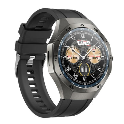 F38 Dual-ear Bluetooth Earphone Smart Watch IP67 Supports Heart Rate Monitoring, Silicone, Leather, Steel
