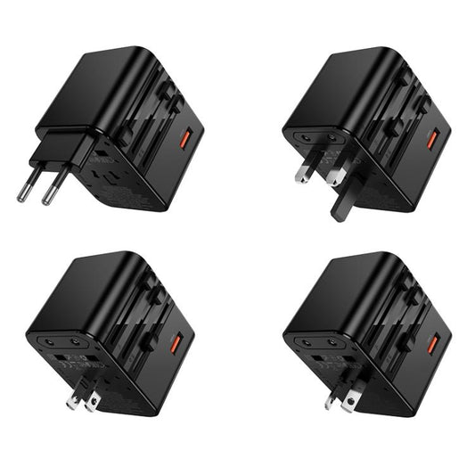 hoco AC31 PD 25W 2 x Type-C and USB-A 3-Ports Global Universal Travel Charger, AC31