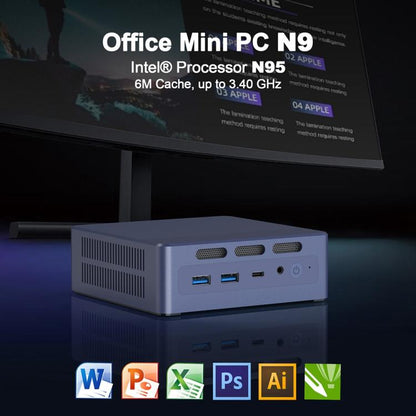 GXMO N9(N95) Windows 11 Intel ADL-N N95 4-Core Processor Mini Computer, 16GB+512GB