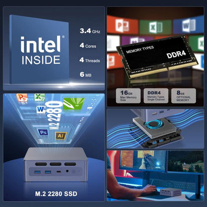 GXMO N9(N95) Windows 11 Intel ADL-N N95 4-Core Processor Mini Computer, 16GB+512GB