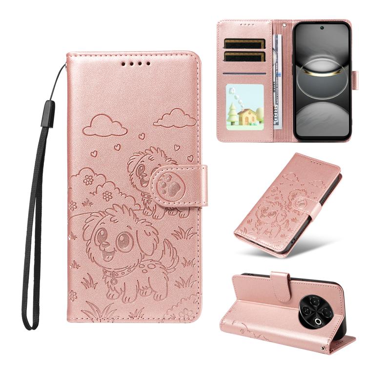 Embossed Heart Dog RFID Blocking Wallet Leather Phone Case, For Tecno Spark 40 5G / GO 5G 2025, For Tecno Spark Go 2024 / 20 4G / Pop 8, For Tecno Pova 7 Pro 5G, For Tecno Pova 7 5G, For Tecno Spark 40 Pro+ 4G, For Tecno Spark 40 Pro 4G                ...