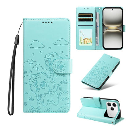 Embossed Heart Dog RFID Blocking Wallet Leather Phone Case, For Tecno Spark 40 5G / GO 5G 2025, For Tecno Spark Go 2024 / 20 4G / Pop 8, For Tecno Pova 7 Pro 5G, For Tecno Pova 7 5G, For Tecno Spark 40 Pro+ 4G, For Tecno Spark 40 Pro 4G                ...
