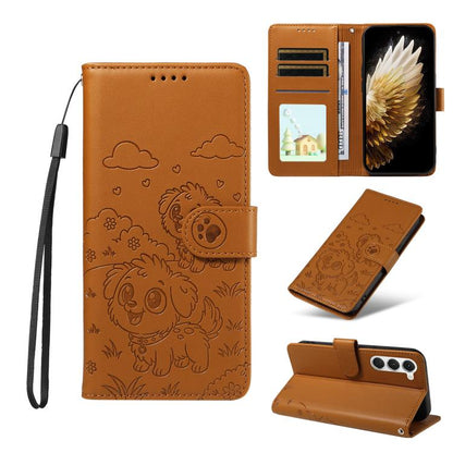 Embossed Heart Dog RFID Blocking Wallet Leather Phone Case, For Tecno Spark 40 5G / GO 5G 2025, For Tecno Spark Go 2024 / 20 4G / Pop 8, For Tecno Pova 7 Pro 5G, For Tecno Pova 7 5G, For Tecno Spark 40 Pro+ 4G, For Tecno Spark 40 Pro 4G                ...