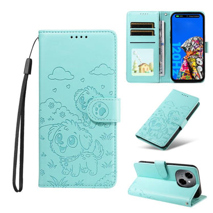 Embossed Heart Dog RFID Blocking Wallet Leather Phone Case, For Tecno Spark 40 5G / GO 5G 2025, For Tecno Spark Go 2024 / 20 4G / Pop 8, For Tecno Pova 7 Pro 5G, For Tecno Pova 7 5G, For Tecno Spark 40 Pro+ 4G, For Tecno Spark 40 Pro 4G                ...