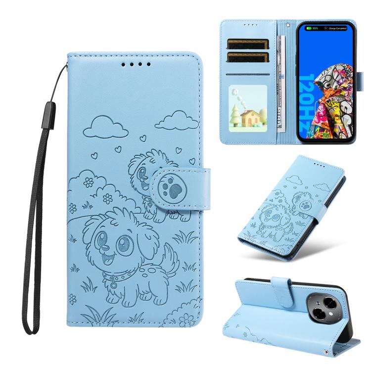 Embossed Heart Dog RFID Blocking Wallet Leather Phone Case, For Tecno Spark 40 5G / GO 5G 2025, For Tecno Spark Go 2024 / 20 4G / Pop 8, For Tecno Pova 7 Pro 5G, For Tecno Pova 7 5G, For Tecno Spark 40 Pro+ 4G, For Tecno Spark 40 Pro 4G                ...