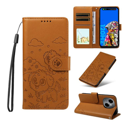 Embossed Heart Dog RFID Blocking Wallet Leather Phone Case, For Tecno Spark 40 5G / GO 5G 2025, For Tecno Spark Go 2024 / 20 4G / Pop 8, For Tecno Pova 7 Pro 5G, For Tecno Pova 7 5G, For Tecno Spark 40 Pro+ 4G, For Tecno Spark 40 Pro 4G                ...