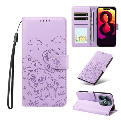 Embossed Heart Dog RFID Blocking Wallet Leather Phone Case, For Tecno Spark 40 5G / GO 5G 2025, For Tecno Spark Go 2024 / 20 4G / Pop 8, For Tecno Pova 7 Pro 5G, For Tecno Pova 7 5G, For Tecno Spark 40 Pro+ 4G, For Tecno Spark 40 Pro 4G                ...