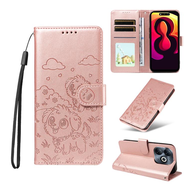 Embossed Heart Dog RFID Blocking Wallet Leather Phone Case, For Tecno Spark 40 5G / GO 5G 2025, For Tecno Spark Go 2024 / 20 4G / Pop 8, For Tecno Pova 7 Pro 5G, For Tecno Pova 7 5G, For Tecno Spark 40 Pro+ 4G, For Tecno Spark 40 Pro 4G                ...