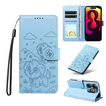 Embossed Heart Dog RFID Blocking Wallet Leather Phone Case, For Tecno Spark 40 5G / GO 5G 2025, For Tecno Spark Go 2024 / 20 4G / Pop 8, For Tecno Pova 7 Pro 5G, For Tecno Pova 7 5G, For Tecno Spark 40 Pro+ 4G, For Tecno Spark 40 Pro 4G                ...