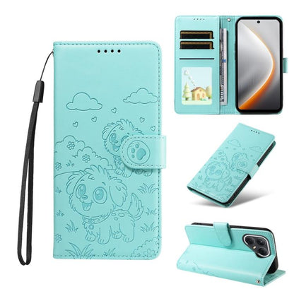 Embossed Heart Dog RFID Blocking Wallet Leather Phone Case, For Tecno Spark 40 5G / GO 5G 2025, For Tecno Spark Go 2024 / 20 4G / Pop 8, For Tecno Pova 7 Pro 5G, For Tecno Pova 7 5G, For Tecno Spark 40 Pro+ 4G, For Tecno Spark 40 Pro 4G                ...