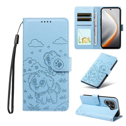 Embossed Heart Dog RFID Blocking Wallet Leather Phone Case, For Tecno Spark 40 5G / GO 5G 2025, For Tecno Spark Go 2024 / 20 4G / Pop 8, For Tecno Pova 7 Pro 5G, For Tecno Pova 7 5G, For Tecno Spark 40 Pro+ 4G, For Tecno Spark 40 Pro 4G                ...