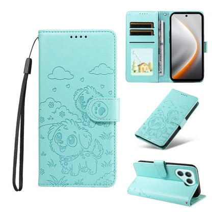 Embossed Heart Dog RFID Blocking Wallet Leather Phone Case, For Tecno Spark 40 5G / GO 5G 2025, For Tecno Spark Go 2024 / 20 4G / Pop 8, For Tecno Pova 7 Pro 5G, For Tecno Pova 7 5G, For Tecno Spark 40 Pro+ 4G, For Tecno Spark 40 Pro 4G                ...