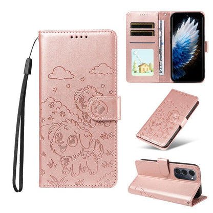Embossed Heart Dog RFID Blocking Wallet Leather Phone Case, For Tecno Spark 40 5G / GO 5G 2025, For Tecno Spark Go 2024 / 20 4G / Pop 8, For Tecno Pova 7 Pro 5G, For Tecno Pova 7 5G, For Tecno Spark 40 Pro+ 4G, For Tecno Spark 40 Pro 4G                ...